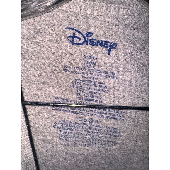 soft Disney Mickey Mouse Heather Gray Short-Sleeve T-Shirt XL 90% Cotton 10% Pol - Picture 3 of 4